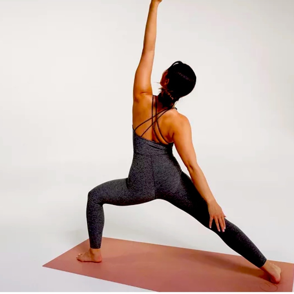Gray workout bodysuit